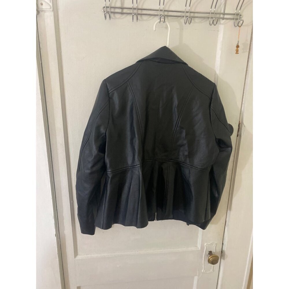 Torrid Women's Black Faux Leather Full Zip Jacket - 0 (Medium) - Picture 3 of 13